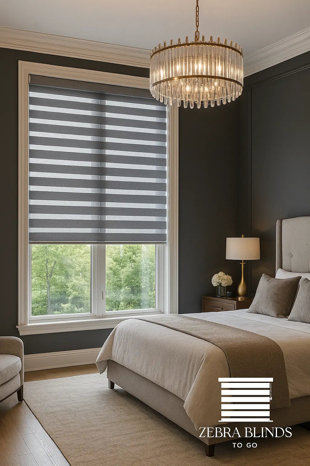 Premium Grey Zebra Blinds