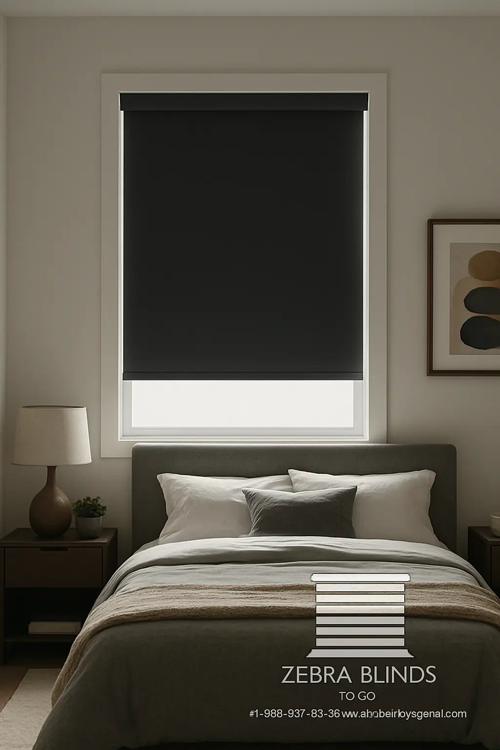 Blackout Roller Blinds Installed